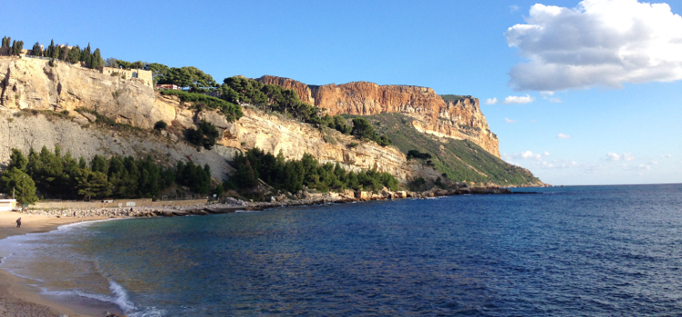 Cap Canaille - Strand des großen Meeres - Cassis Cap Canaille - Strand des großen Meeres - Cassis
